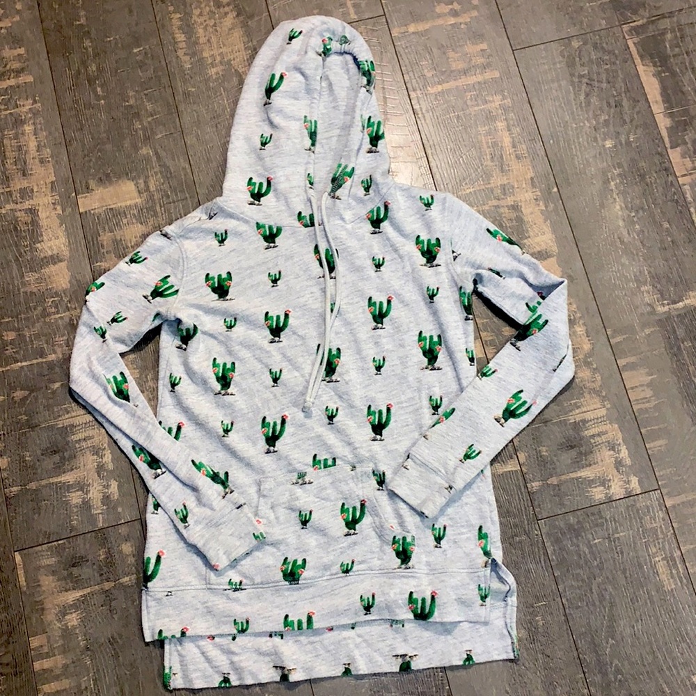 Soft lightweight mighty fine cactus hoodie size small